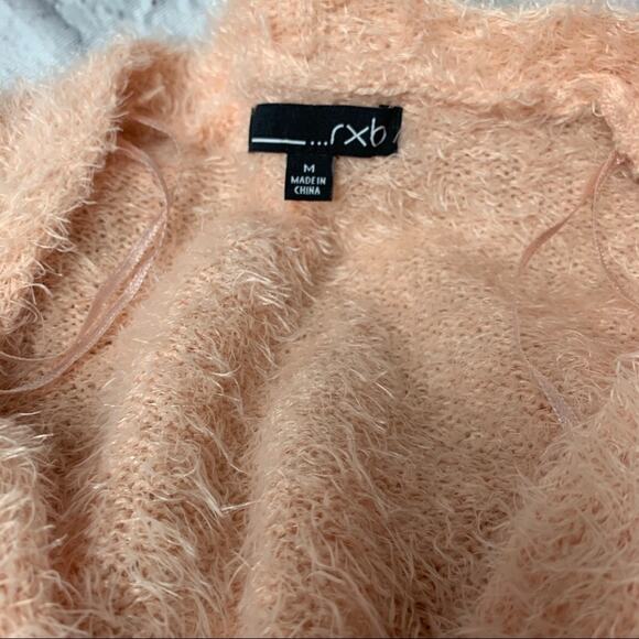 NWT RXB Open Front Fuzzy Eyelash Cardigan, Size M - Picture 4 of 5